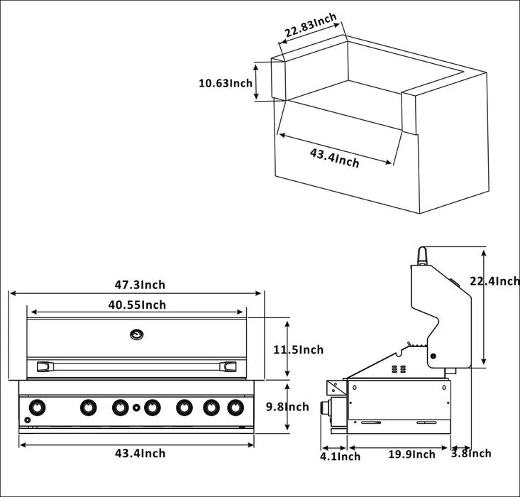 Mont Alpi 805 Built-In Gas Grill (MABi805)